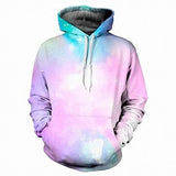 E-BAIHUI Space Galaxy 3d Sweatshirts Men/Women Hoodies With Hat Print Stars Nebula Autumn Winter Loose Thin Hooded Hoody Tops W1