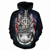 E-BAIHUI Space Galaxy 3d Sweatshirts Men/Women Hoodies With Hat Print Stars Nebula Autumn Winter Loose Thin Hooded Hoody Tops W1