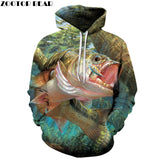 3D Sea Hoodies fish Hoodies