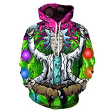 3D Rick And Morty zipHoodies Sweatshirt