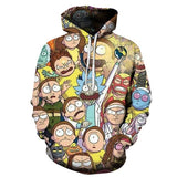 3D Rick And Morty zipHoodies Sweatshirt