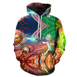 3D Rick And Morty zipHoodies Sweatshirt