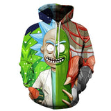 3D Rick And Morty zipHoodies Sweatshirt