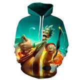 3D Rick And Morty zipHoodies Sweatshirt