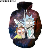 3D Rick And Morty zipHoodies Sweatshirt