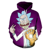 3D Rick And Morty zipHoodies Sweatshirt