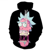 3D Rick And Morty zipHoodies Sweatshirt