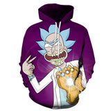 3D Rick And Morty zipHoodies Sweatshirt