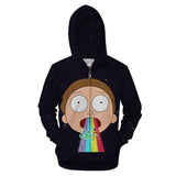 3D Rick And Morty zipHoodies Sweatshirt