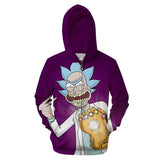 3D Rick And Morty zipHoodies Sweatshirt