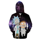 3D Rick And Morty zipHoodies Sweatshirt