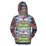 3D Rick And Morty zipHoodies Sweatshirt