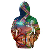 3D Rick And Morty zipHoodies Sweatshirt