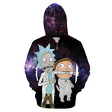 3D Rick And Morty zipHoodies Sweatshirt