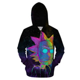 3D Rick And Morty zipHoodies Sweatshirt