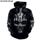 3D Skull Hoody Black Hoodies