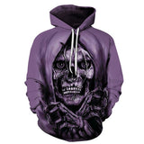 3D Skull Hoody Black Hoodies