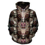 3D Skull Hoody Black Hoodies