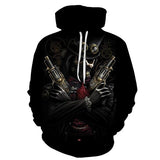 3D Skull Hoody Black Hoodies