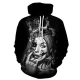 3D Skull Hoody Black Hoodies