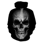 3D Skull Hoody Black Hoodies