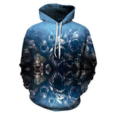 3D Skull Hoody Black Hoodies