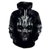 3D Skull Hoody Black Hoodies