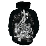 3D Skull Hoody Black Hoodies