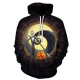 3D fire pumpkin 3D Hoodies