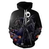 3D fire pumpkin 3D Hoodies