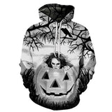 3D fire pumpkin 3D Hoodies