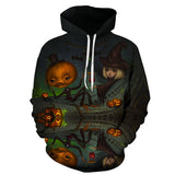 3D fire pumpkin 3D Hoodies