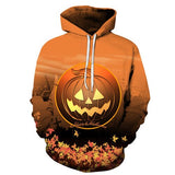 3D fire pumpkin 3D Hoodies