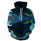 3D fire pumpkin 3D Hoodies