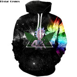 3D Rick And Morty zipHoodies Sweatshirt