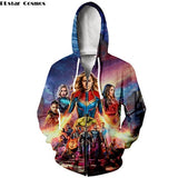 3D Avengers zipHoodies Sweatshirt