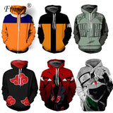 3D Naruto zipHoodies Sweatshirt