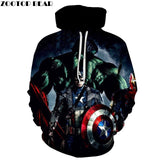 3D Avengers zipHoodies Sweatshirt