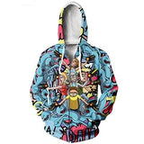 3D Rick And Morty zipHoodies Sweatshirt