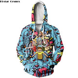 3D Rick And Morty zipHoodies Sweatshirt