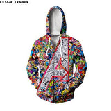 3D Avengers zipHoodies Sweatshirt