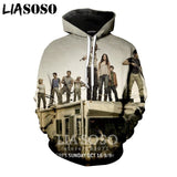 3D The Walking Dead zipHoodies Sweatshirt