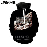 3D The Walking Dead zipHoodies Sweatshirt
