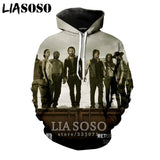 3D The Walking Dead zipHoodies Sweatshirt