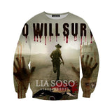 3D The Walking Dead zipHoodies Sweatshirt
