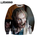 3D The Walking Dead zipHoodies Sweatshirt