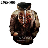 3D The Walking Dead zipHoodies Sweatshirt