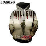 3D The Walking Dead zipHoodies Sweatshirt