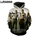 3D The Walking Dead zipHoodies Sweatshirt
