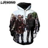 3D The Walking Dead zipHoodies Sweatshirt